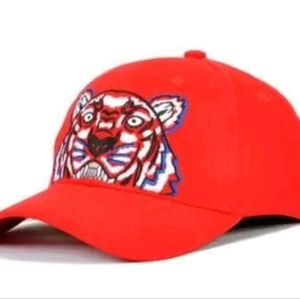 Kenzo Red Tiger Embroidered Cap